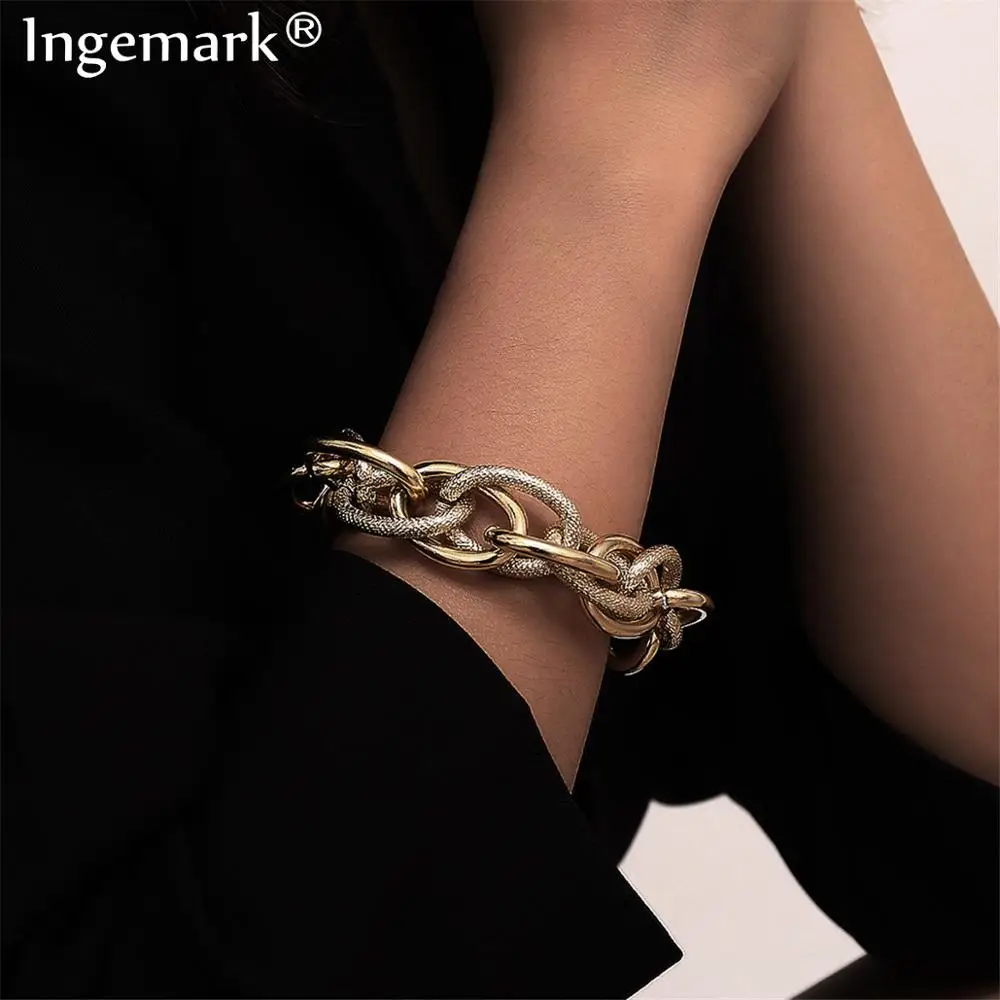 Браслет цепочка в стиле Бохо для мужчин и женщин Ювелирное Украшение панк хеви