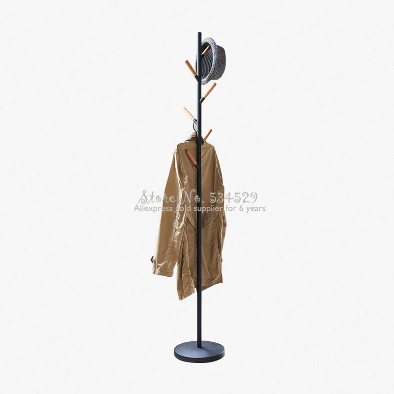 30%B Coat Rack Creative Hanger Simple Clothes Bedroom Iron Nordic Floor |