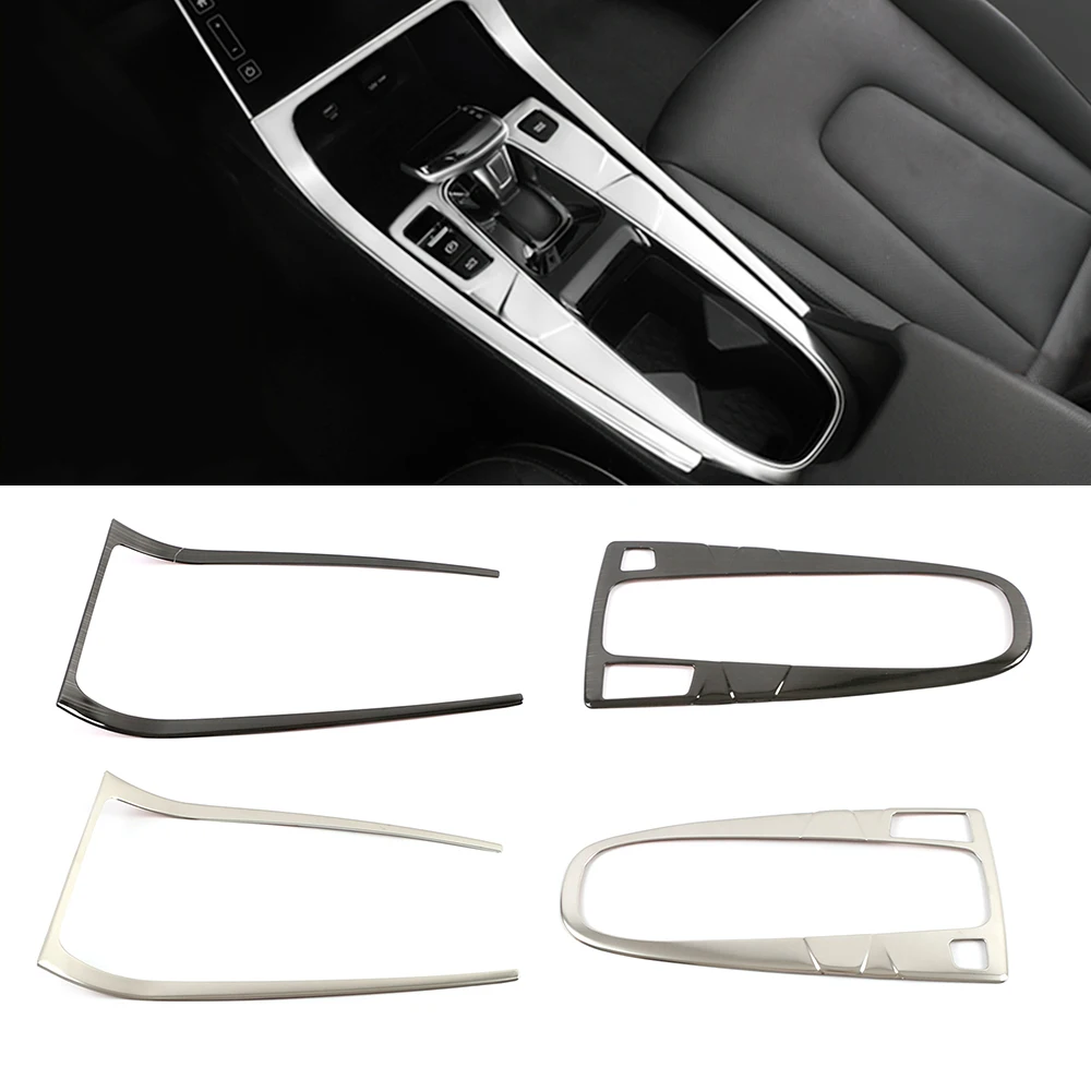 

For Hyundai Creta IX25 2020 Gear Shift Panel Water Cup Holder Cover Trim Stainless Steel Interior Moulding Sticker