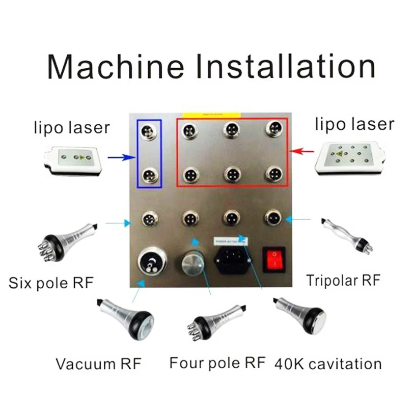 

RF Laser boards Body shaping 40k Cavitation Ultrasound slimming Weight Loss best 650 slimming machine weight loss Machine