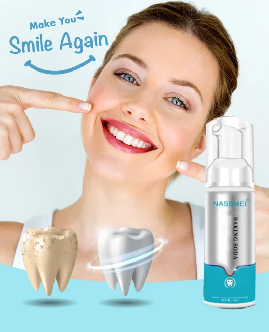 

Tooth Whitening Cleaning Mousse Remove Plaque Stains Oral Odor Fresh Breath Bright Teeth Toothpaste Dental Care Tools 60ml