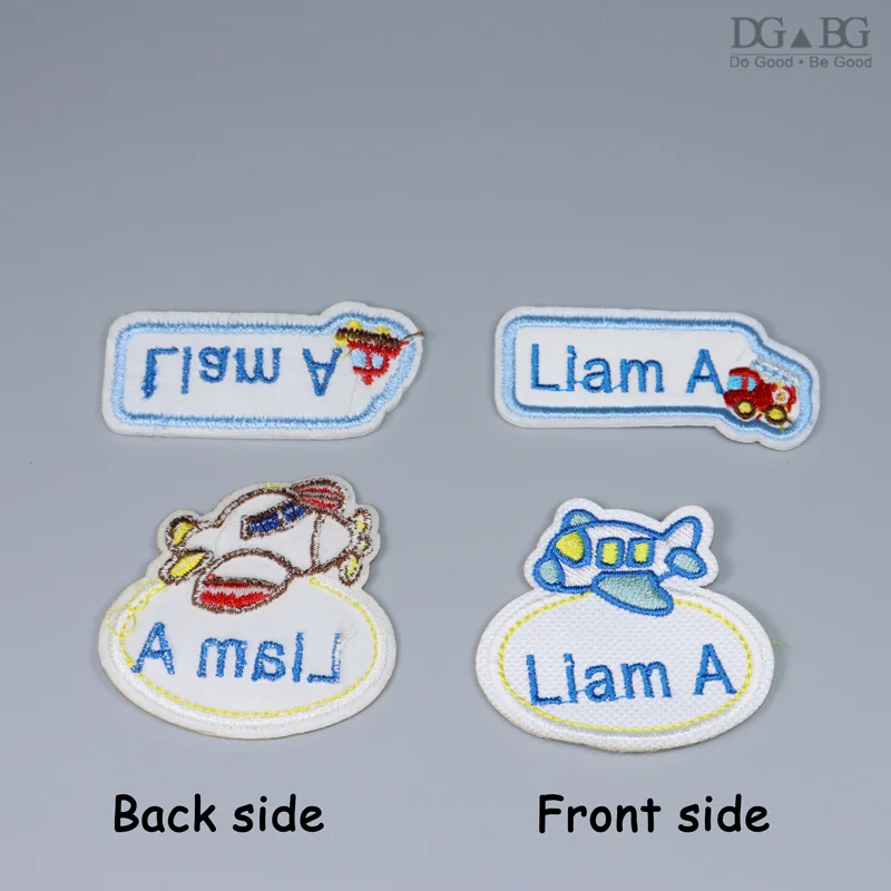 Детские наклейки с идентификацией имени индивидуальные вышитые нашивки