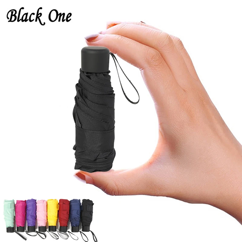 

Fast delivery 180g Small Umbrella Rain Women Gift Men Mini Pocket Fashion Folding Parasol Girls Anti-UV Waterproof