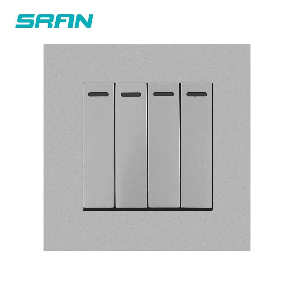 Настенный кнопочный выключатель SRAN огнезащитная панель из поликарбоната 86*86