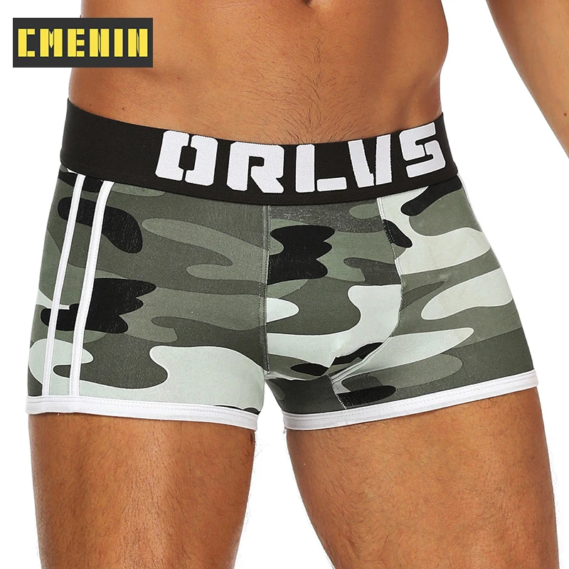 

2021 New Sexy Boxer Men Underwear Man Underpants Boxershorts Men Camouflage Mens Boxer Slip Boxers Shorts OR144