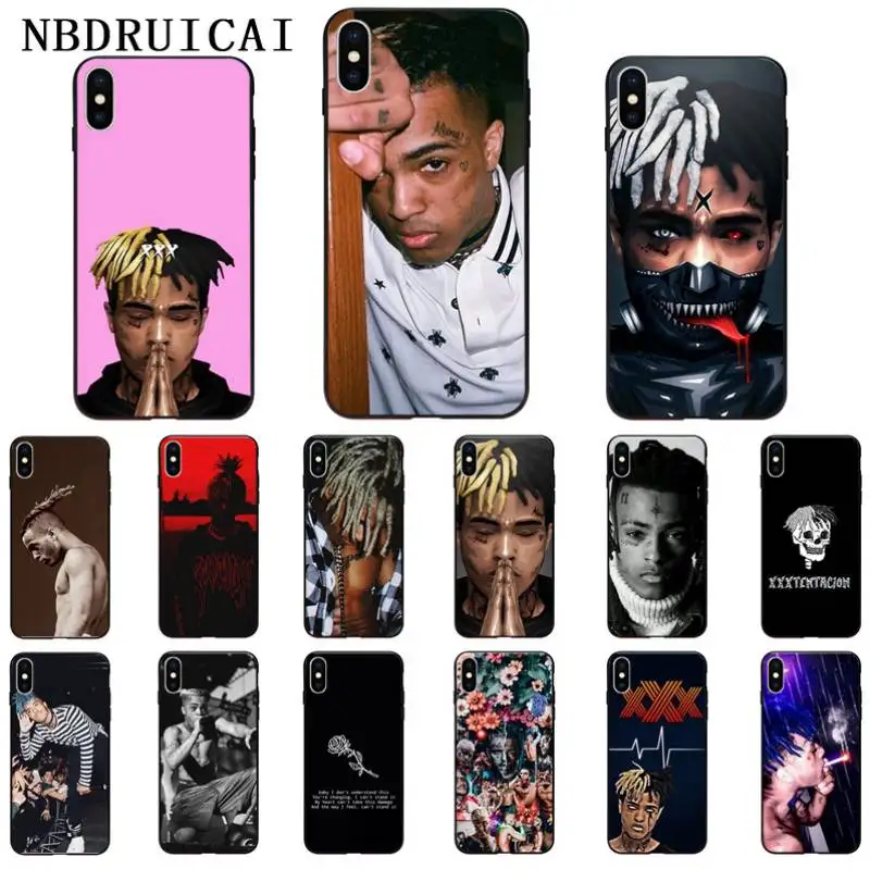 Жесткий чехол для телефона NBDRUICAI Rap Singer XXXTentacion MC iPhone XR XS X 11 Pro Max 10 7 8 6S 5 5S SE 4|Бамперы|