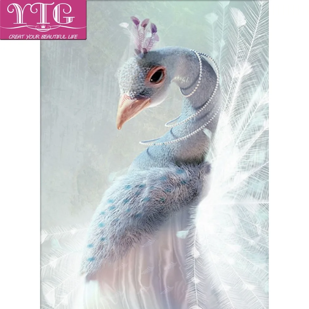Diamond Embroidery Peacock Princess 5D Full Painting DIY Wall Crafts Round Rhinestone Mosaic Cross Stitch Decoration Art | Дом и сад