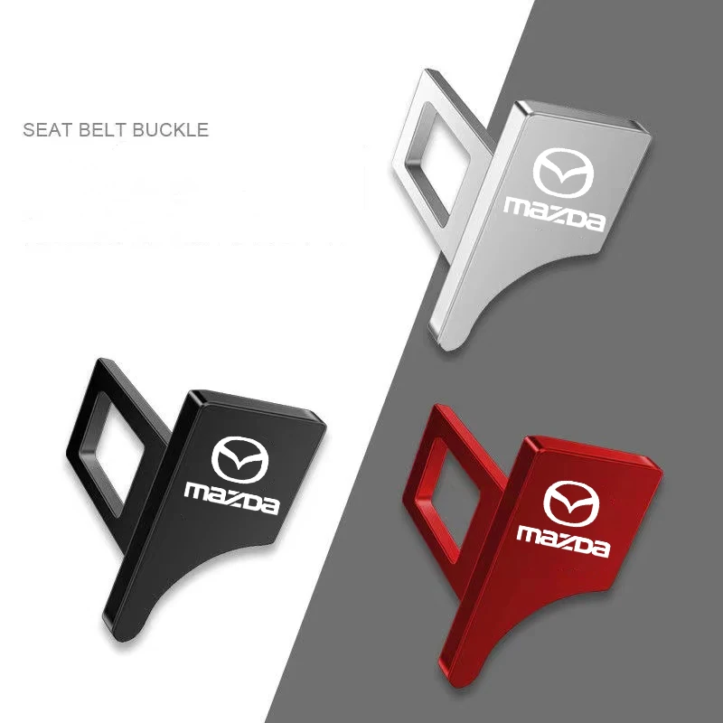 Car Safety Buckle Clip Seat Belt Dustproof Plug Alarm Canceler Stopper For Mazda 2 3 6 Atenza Axela Demio CX-5 Accessories | Автомобили и
