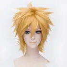 Парик для косплея удзумаки из аниме удзумаки, термостойкий, короткий, пушистый, многослойный, из синтетических волос, с шапочкой