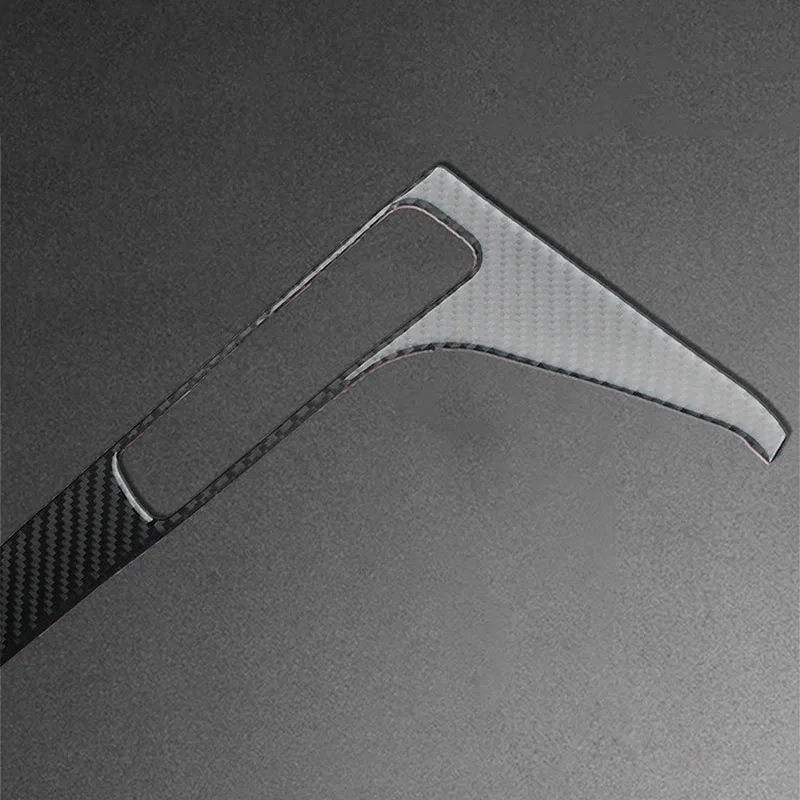 

for- A4 B9 A4L 2017 2018 Carbon Fiber Car Center Gear Shift Control Panel Side Frame Cover Trim