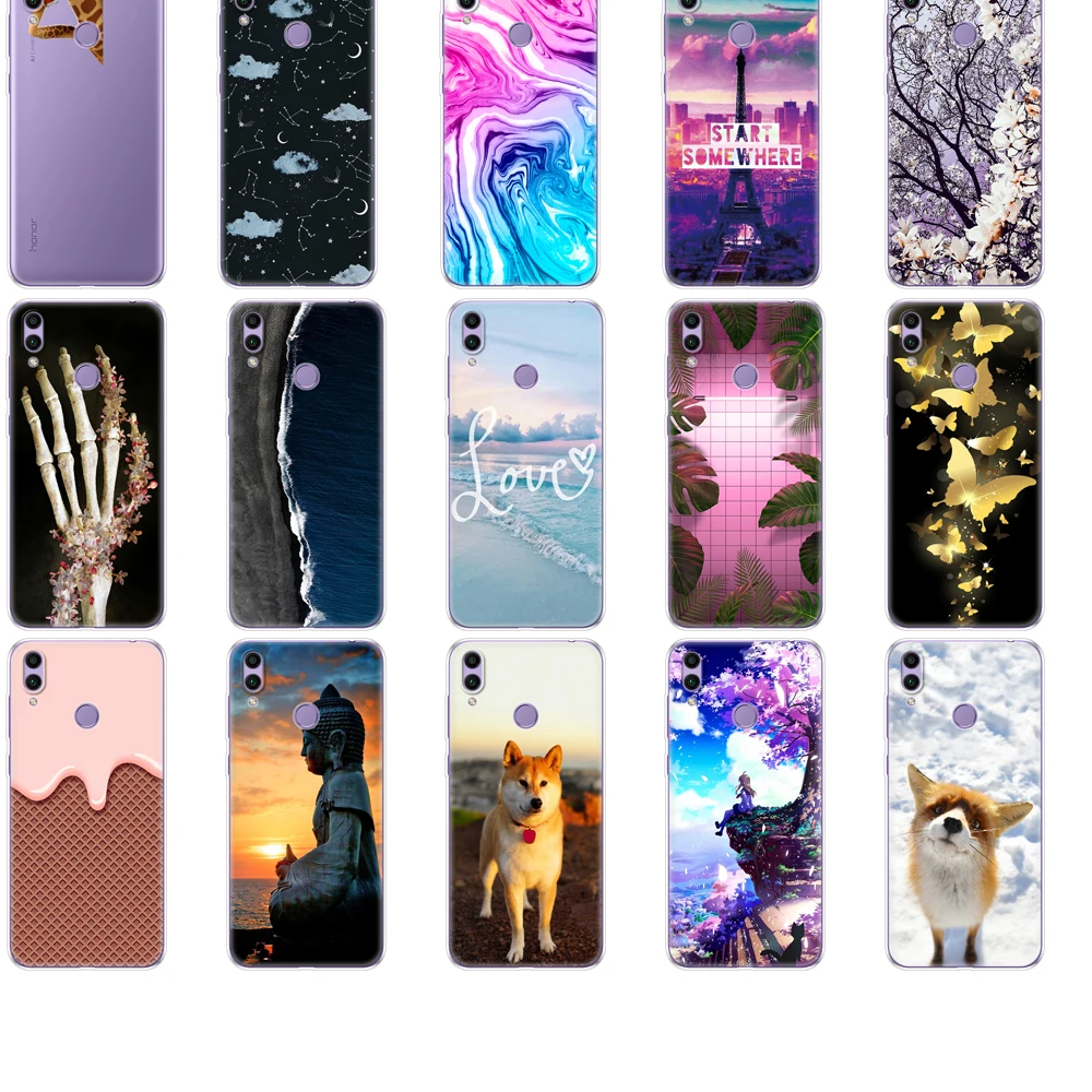 Силиконовый чехол для телефона huawei honor 8C чехлы 6 26 дюйма мягкая задняя крышка из