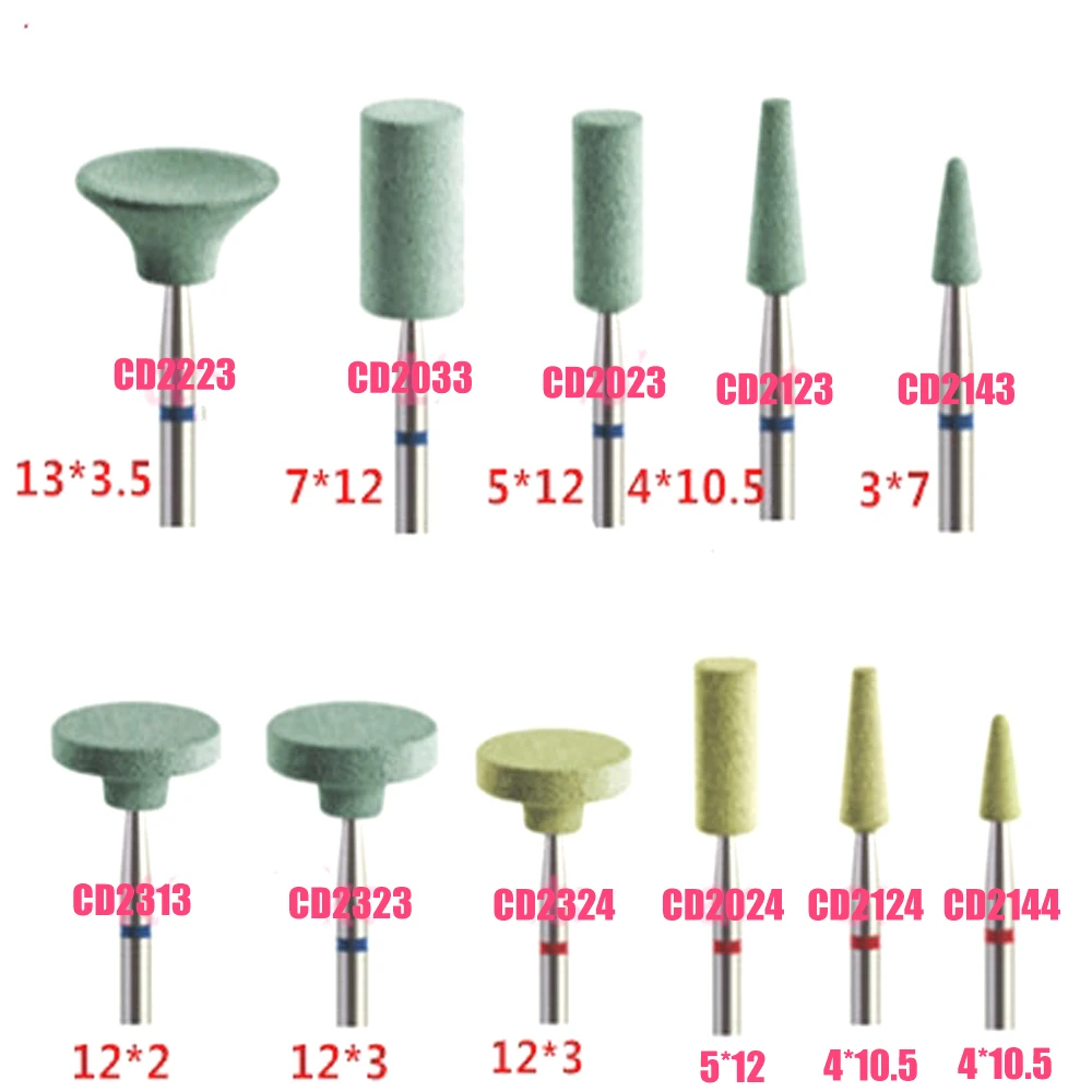 1 шт. зубная керамика алмазная шлифовальная машина циркониевые короны полировщик