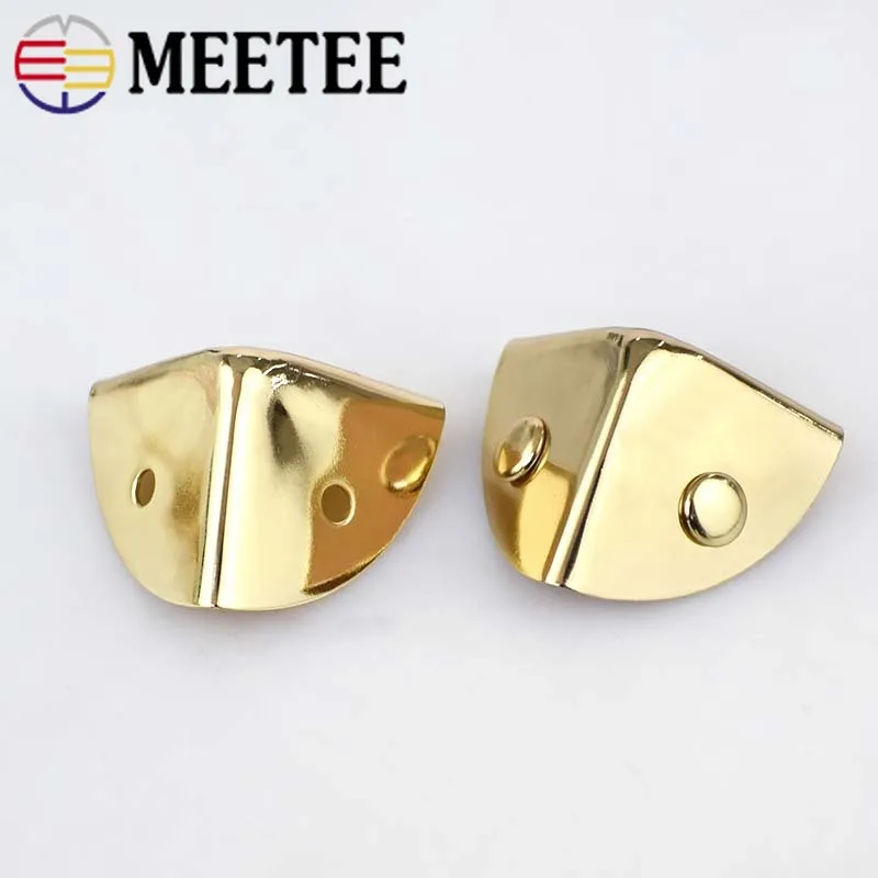 Meetee 4 шт. металлические кнопки для пряжки застежки сумки сумок детали защиты