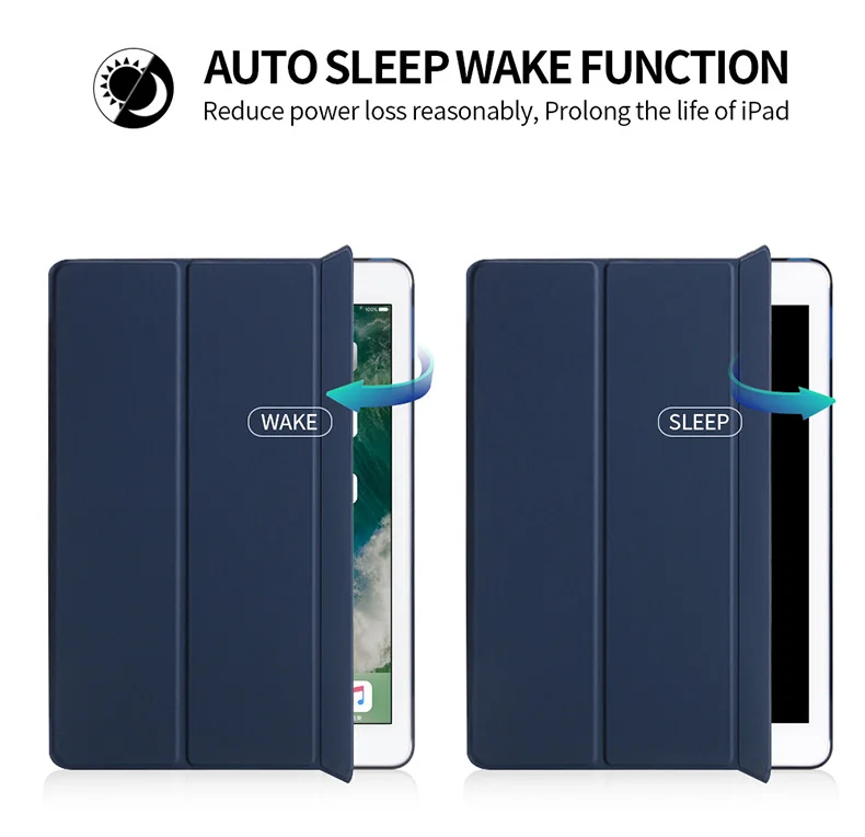 Case For Apple iPad Air 1 9.7" A1474 A1475 9.7 inch Cover Flip Tablet Case Leather Smart Magnetic Stand Shell PC Back Cover