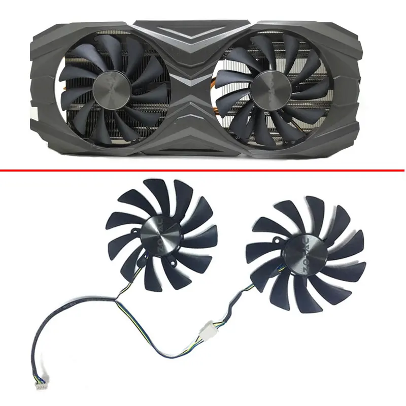 

New 95MM GAA8S2U 4Pin DC 12V GTX 1070 1080 Ti GPU Cooler Fan For Zotac GTX 1070Ti 1080Ti AMP Edition Graphics Card Cooling Fan