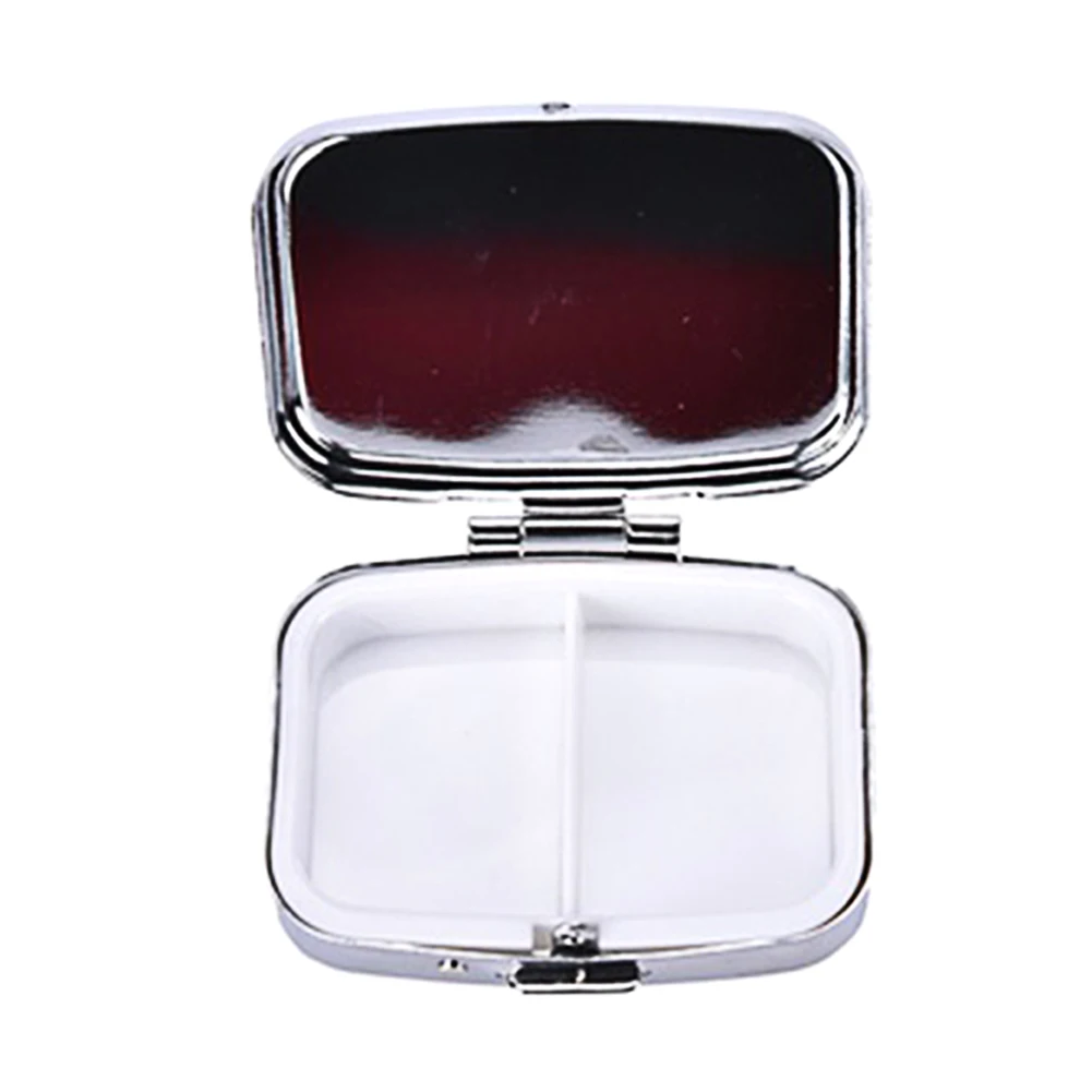 

Portable Metal PillBox Medicine Organizer Container Medicine Case Storage Holder