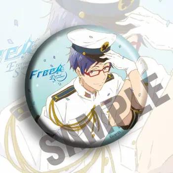 FREE! Action Figure Makoto Tachibana Haruka Nanase Rin Matsuoka Nagisa Hazuki 10 Type Anime Tinplate PVC Badge Toys | Игрушки и хобби