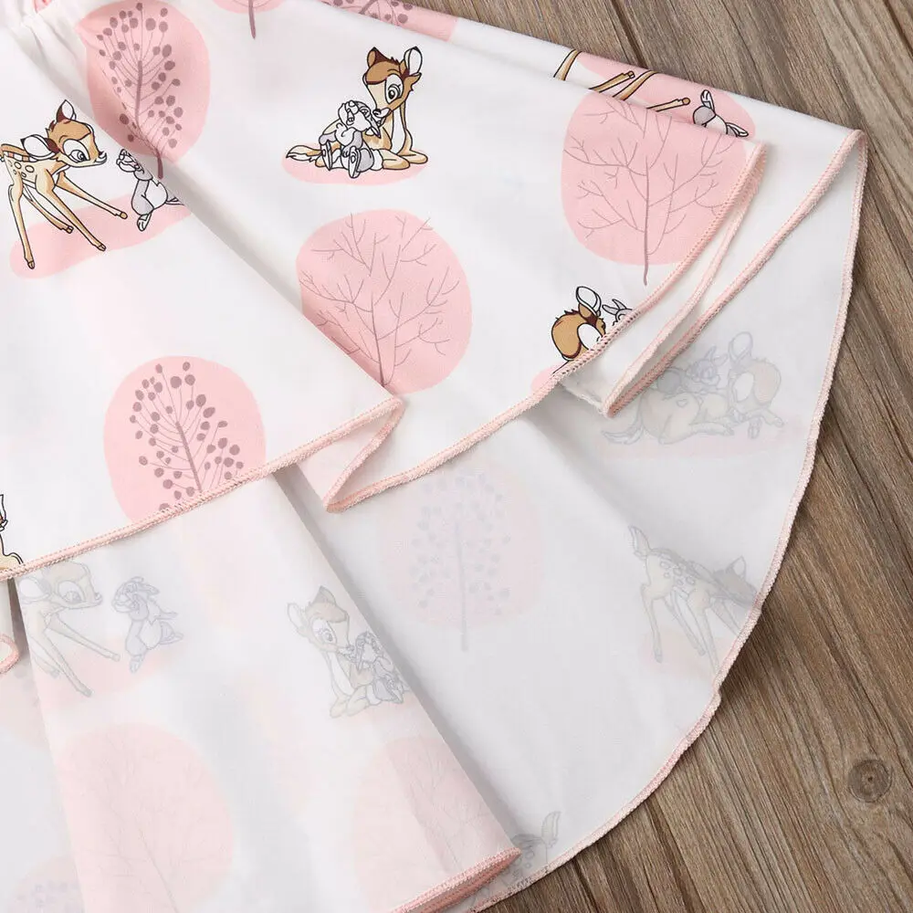 Платье pudcoco фатиновое 2019 для маленьких девочек платье с изображением животных