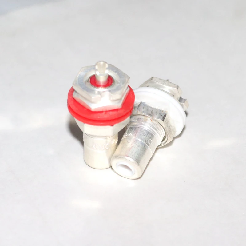 4 шт. CMC-826-AG CMC RCA разъем для гнезда посеребренный DIY amp | Электроника