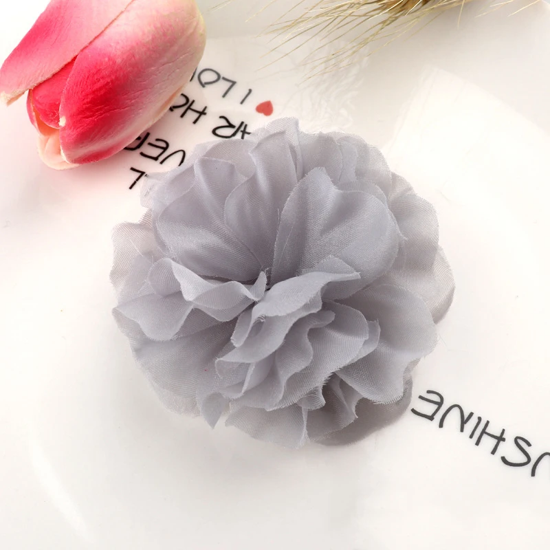 5PCS /33 Colors Mini Chiffon Fabric Flower For Wedding Invitation Artificial Flowers For Dress Decoration