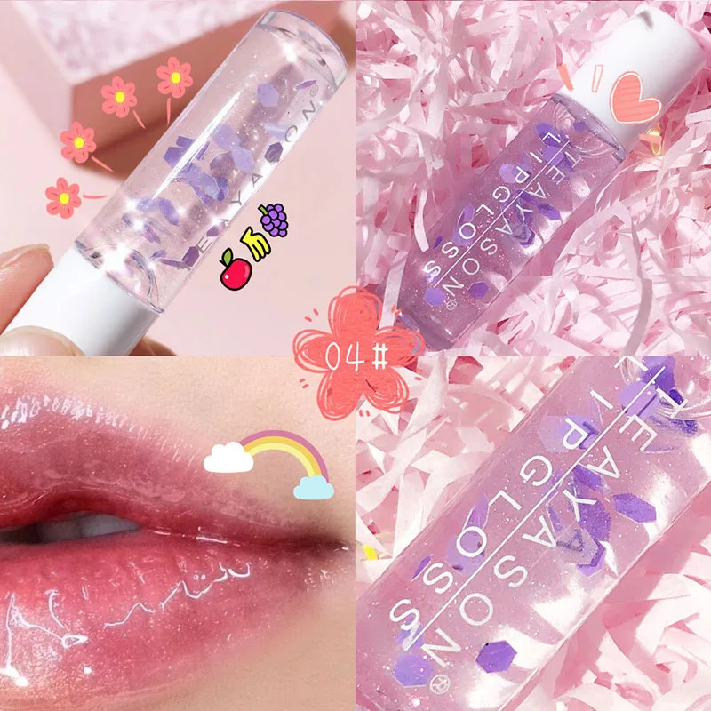 Lip Gloss Oil Colorless Sexy Cute Fruit Strawberry Lip Balm Liquid Lipstick Waterproof Moisturizing Lip Gloss Lip Care Oil