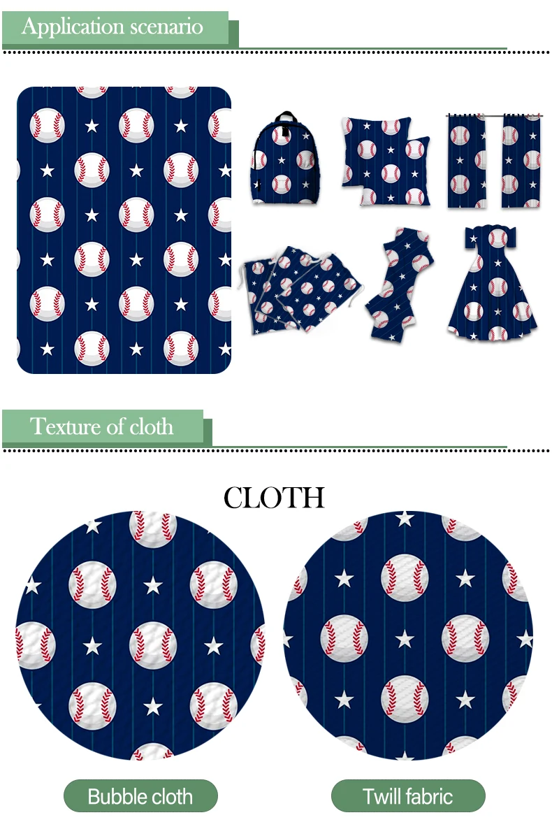 

Polyester Cotton Printed Cute Ball Game Cartoon Fabric for Kids Clothes Hometextile Curtain Cushion Cover DIY 50*145CM