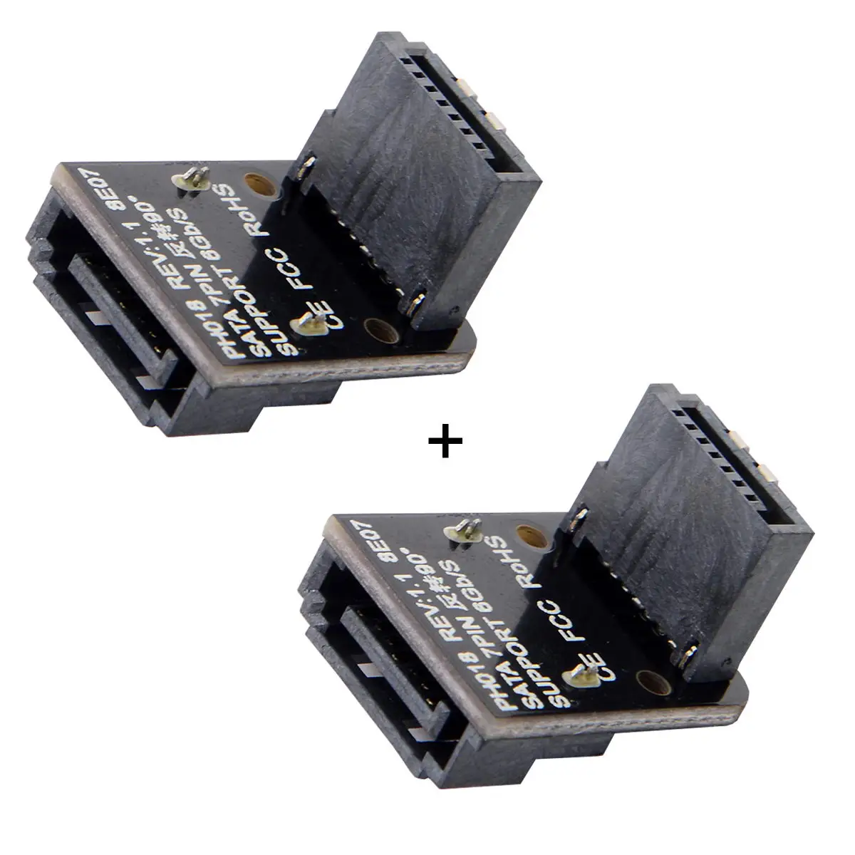 7pin Male Up 90 градусов угловой для SATA 7Pin Женский адаптер материнская плата настольных