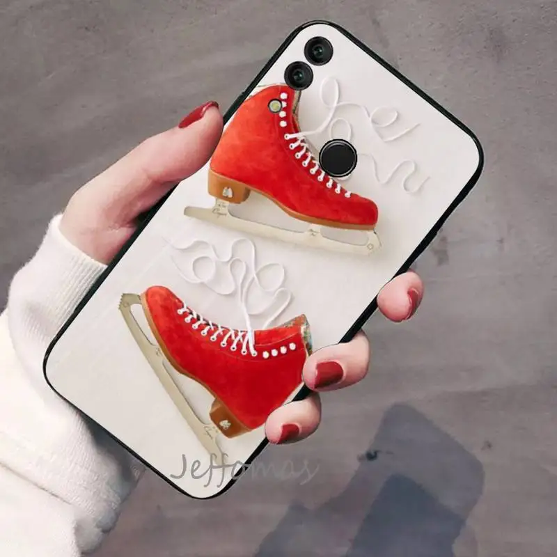 

Figure skating skates Phone Case For Huawei Honor 7C 7A 8X 8A 9 10 10i Lite 20 NOVA 3i 3e