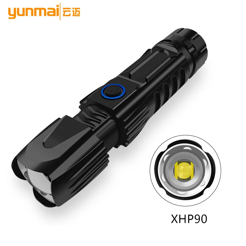

LED Rechargeable Flashlight Flashlight Battery Outdoor Camping Powerful LED Flashlight 5 Modes Zoom Torch 26650 AT