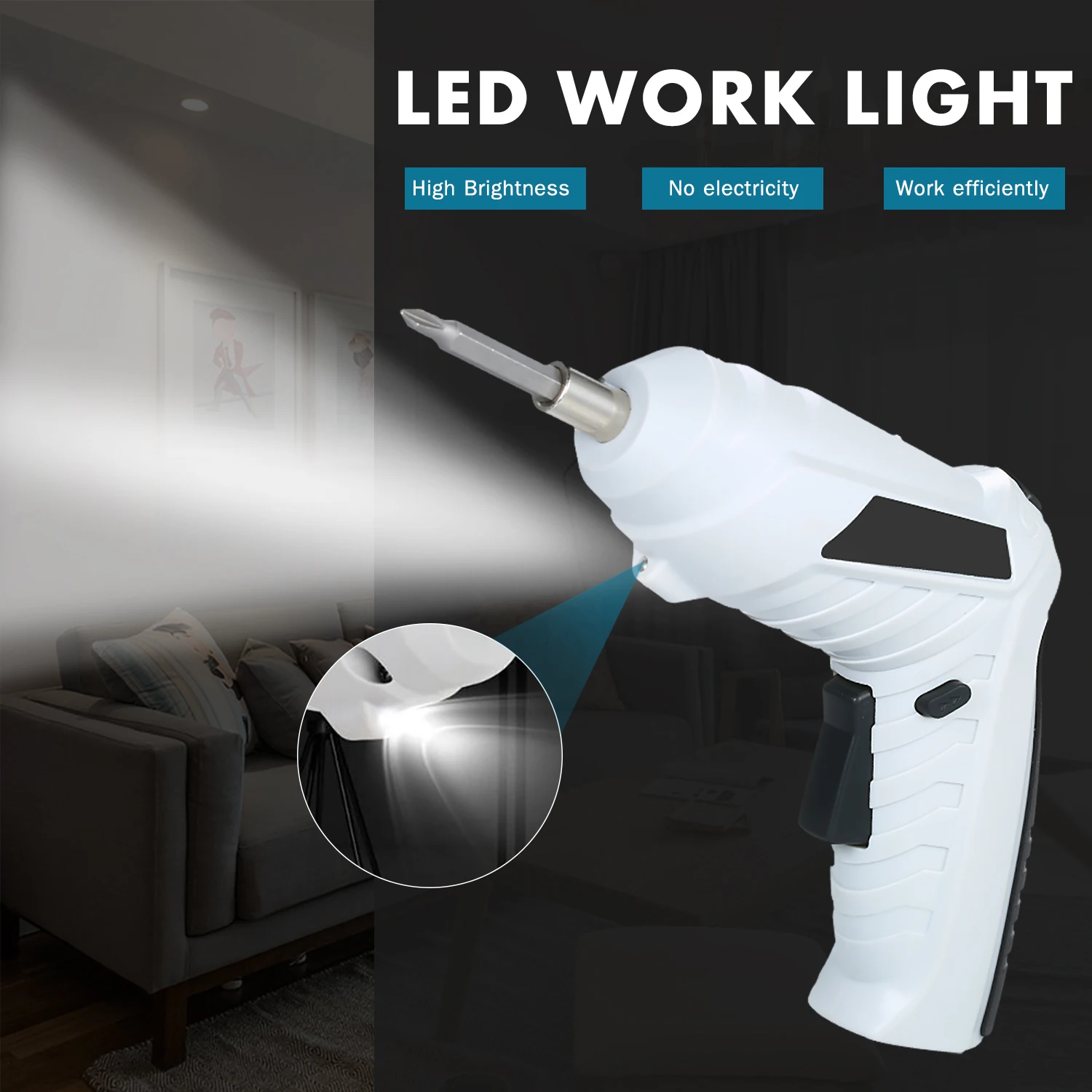 Электрическая отвертка многофункциональная аккумуляторная электрическая дрель