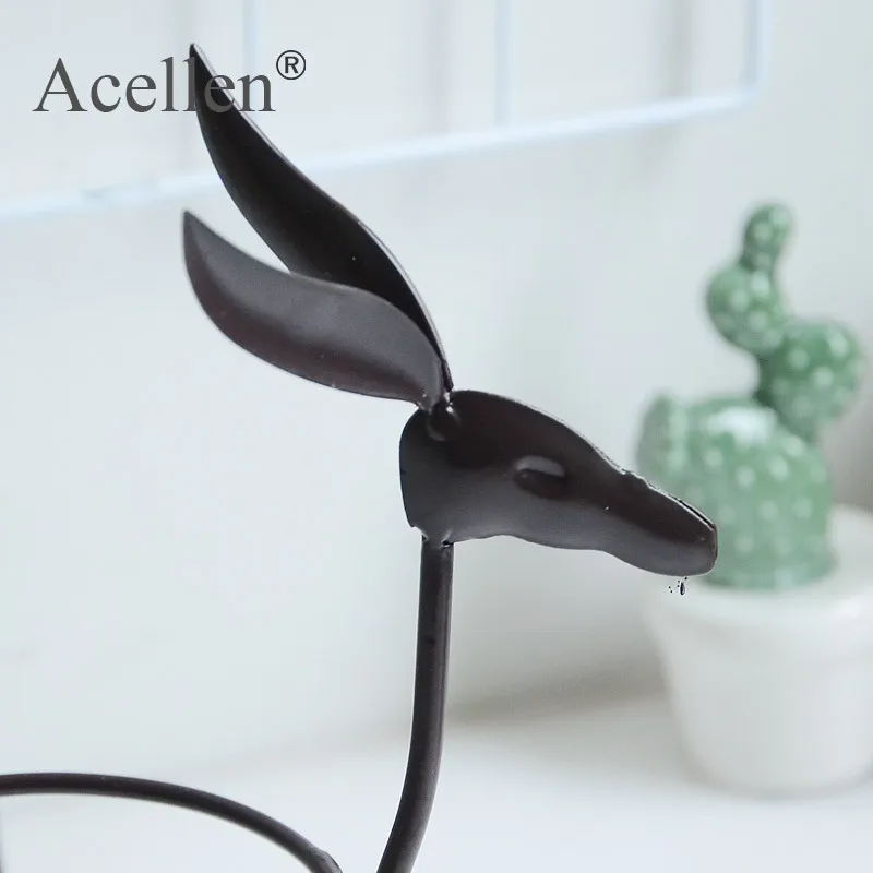 Украшение в скандинавском стиле с оленем золотые железная проволочная ваза