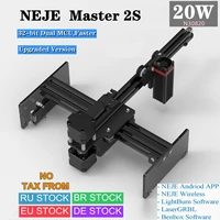neje master 2s 20w cnc laser wood cutter engraver cutting machine 3d printer profession 32 bit with bluetooth app control diy