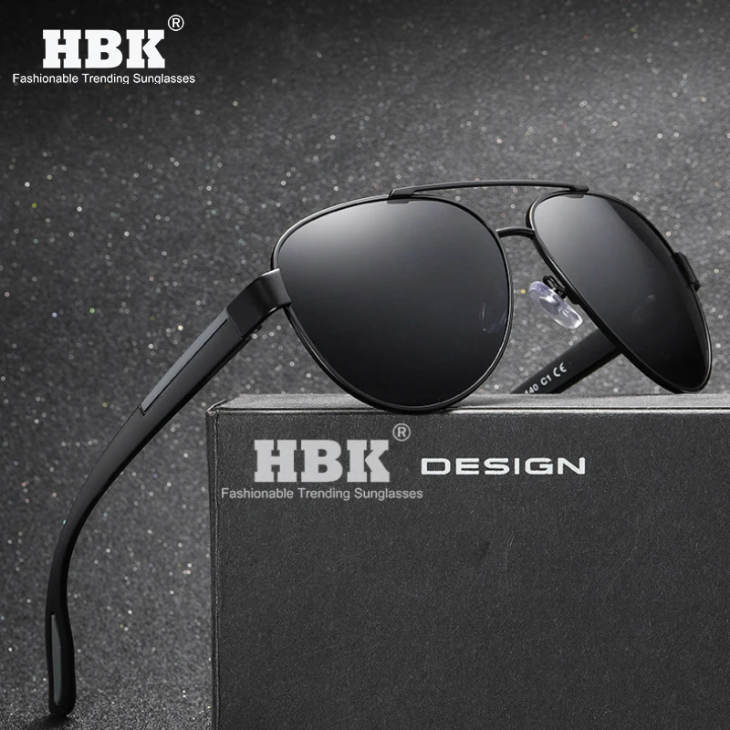 

HBK 2019 новые мужские поляризованные солнцезащитные очки 1,1 мм утолщенная линза модные брендовые уличные солнцезащитные очки для мужчин гибк...