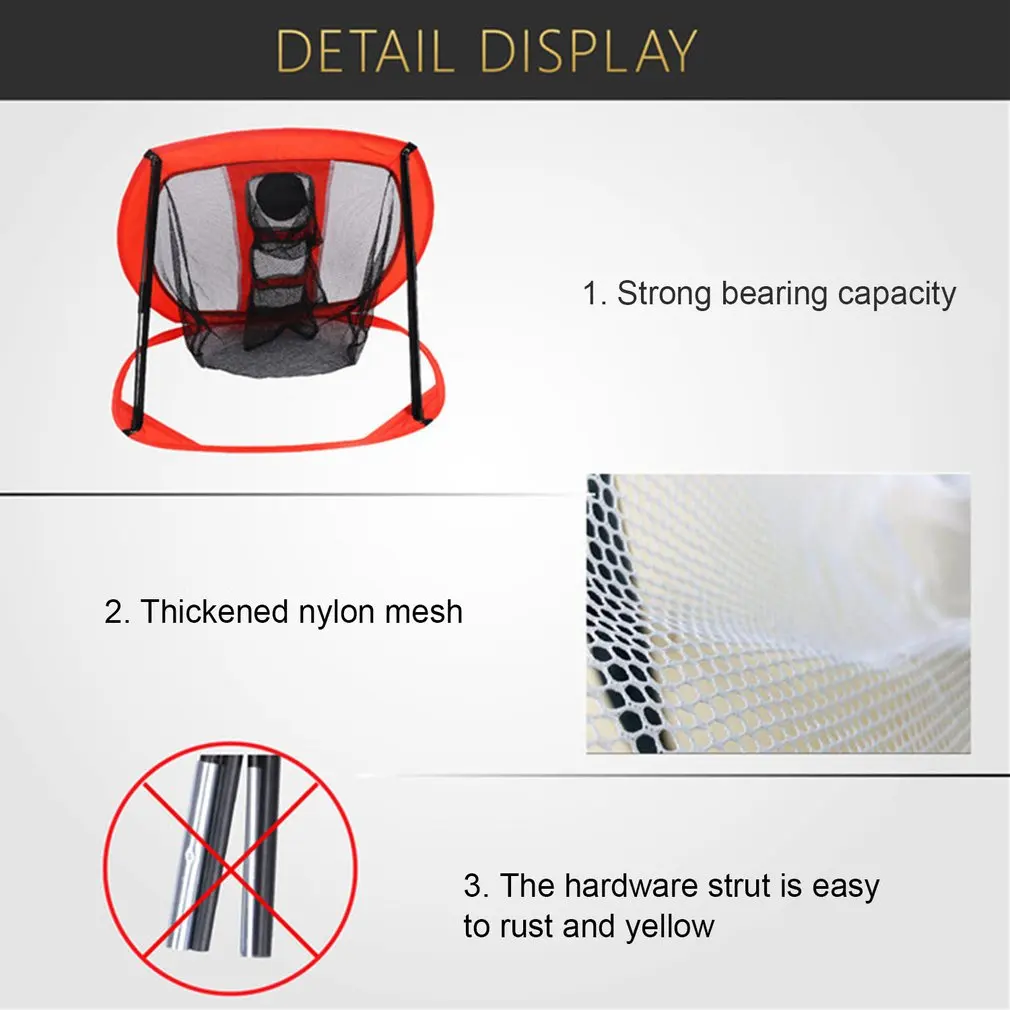 

Outdoor Sports Foldable Golf Ball Net Pop-up Golf Practice Net Accuracy Swing Practice Tool Golf Goal Accessory