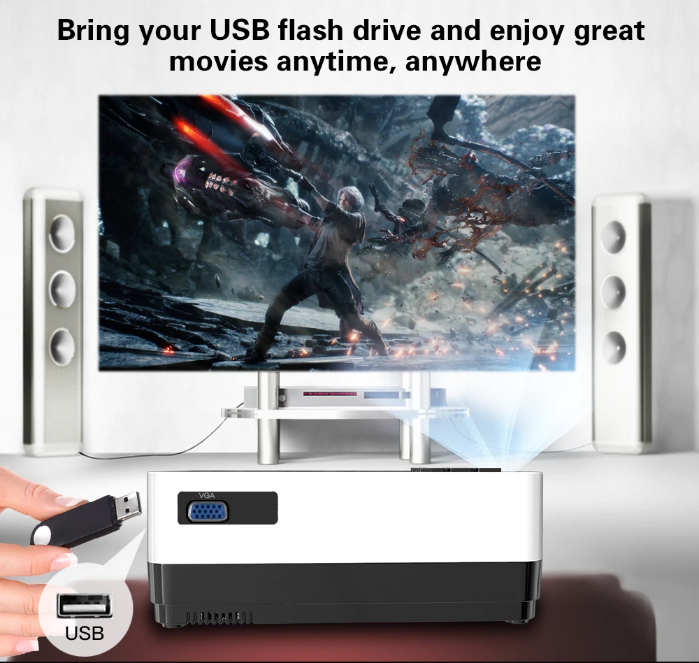 CRENOVA новейший светодиодный проектор HD 1280*728P Android 6,1 OS 4300 люмен домашний кинопроектор с Wi-Fi Bluetooth