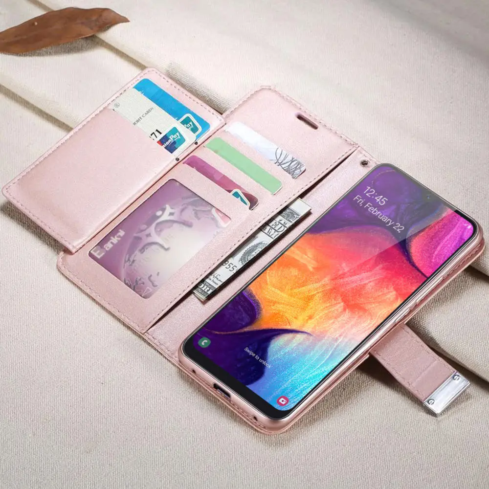LAPOPNUT флип кейс из искусственной кожи для Samsung Galaxy J6 плюс 2018 J4 A8 A70 A7 A6 A50 A5 2017 A40 A3 A20e