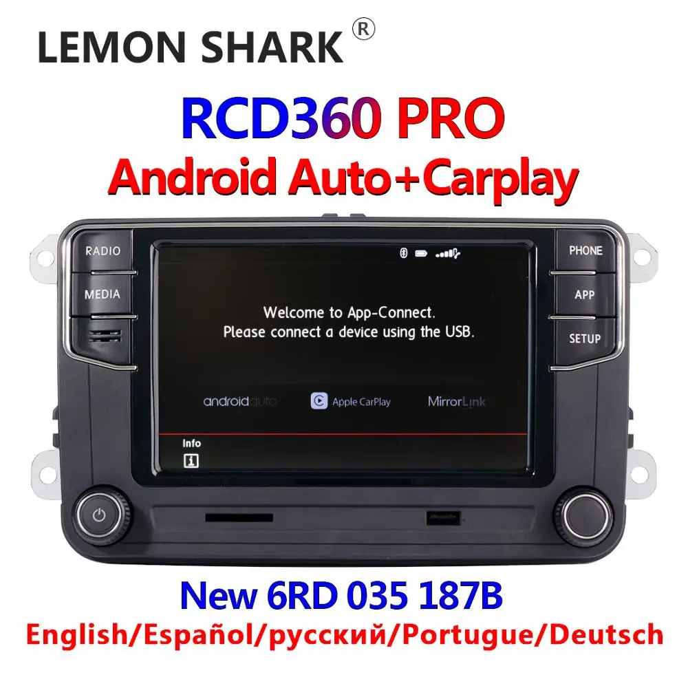 

Android Auto RCD360 PRO NONAME Car Radio Carplay New RCD330 MIB Radio For VW Golf 5 6 Jetta MK5 MK6 Tiguan CC Polo Passat