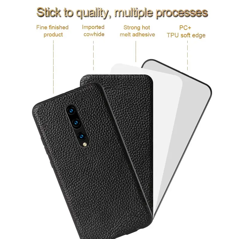Чехол-накладка для Oneplus 7 Pro 6 7T 5 5T 6T 360 из натуральной кожи | Мобильные телефоны и