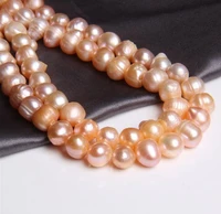 new favorite pearl jewelry 7 8mm natural pink potato oval cultured freshwater pearl loose beads for women diy jewelry making