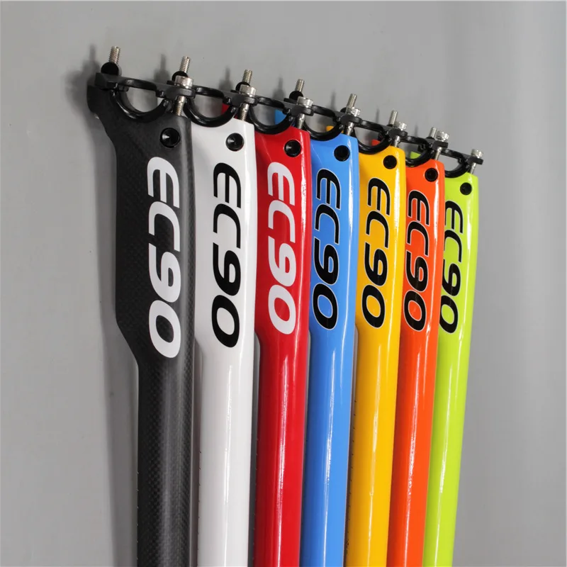 2020 EC90 MTB Bicycle seatpost Road Carbon Fibre Bike Seatpost Parts 27.2 30.8 31.6-350/400MM Seat Post | Спорт и развлечения