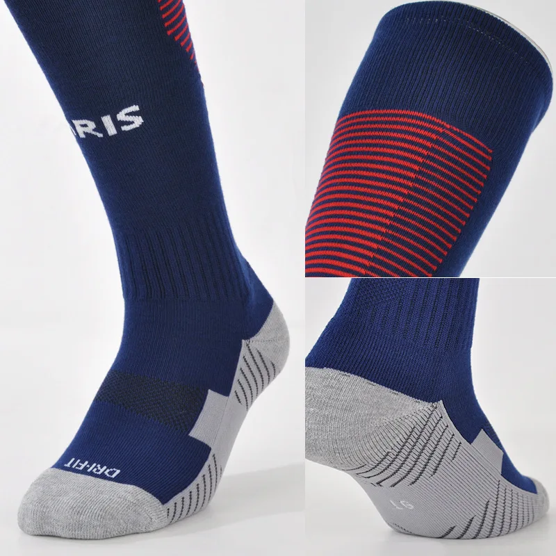 Футбольные носки футбольные толстые теплые для профессиональной команды Париж