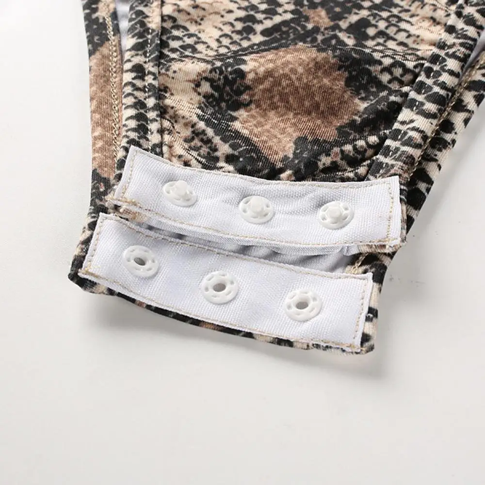 Женское боди со змеиным принтом сексуальное модное Женские панталоны лидер