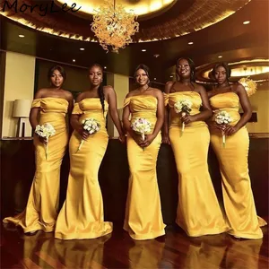 Bridesmaid Dresses One Shoulder Strapless Spandex Satin Mermaid Bridesmaid Dresses Zipper Back Wedding Party Bridemaid Gowns Bridesmaid Dresses One Shoulder Strapless Spandex Satin Mermaid Bridesmaid Dresses Zipper Back Wedding Party Bridemaid Gowns