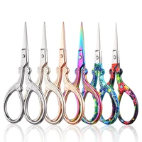 3 6inch embroidery scissors stainless steel sewing scissors flower printed cross stitch scissors for needlework sewing craft
