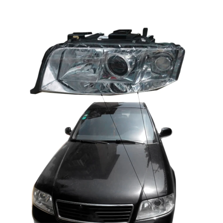 The Front Headlights head light lamps Of Glass Lamp Shell Transparent Lid Masks for A6 C5 2003-2005 | Автомобили и мотоциклы