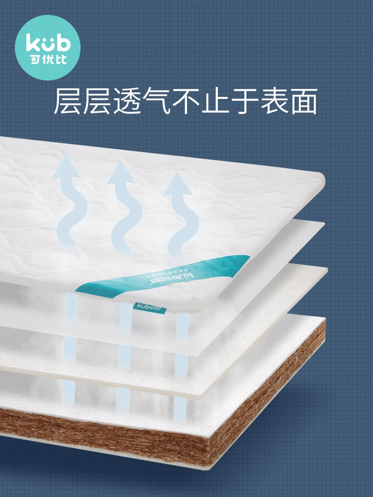 

Kub Coconut Palm Baby Mattress, Baby Mattress, Newborn Latex Mattress, Four Seasons Customized