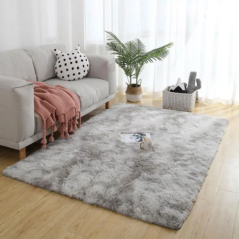 

Carpet Living Room Gradient Color Bedroom Water Absorption And Non-slip Plush Carpet Area Rug Balcony Bedside Mat Modern