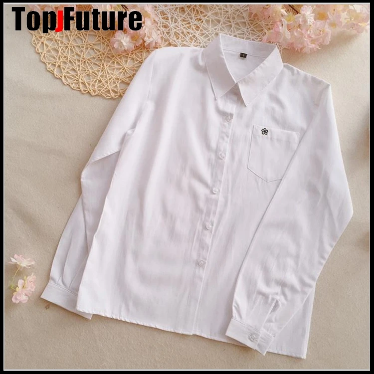 Японская школьная форма для девочек белая рубашка с коротким рукавом Jk Sailor