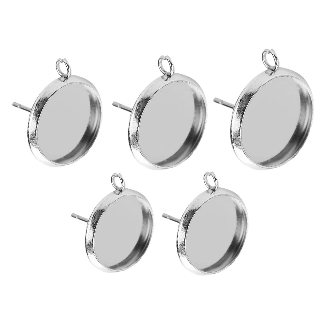 

Серьги-гвоздики из нержавеющей стали, 20 шт., 8-16 мм