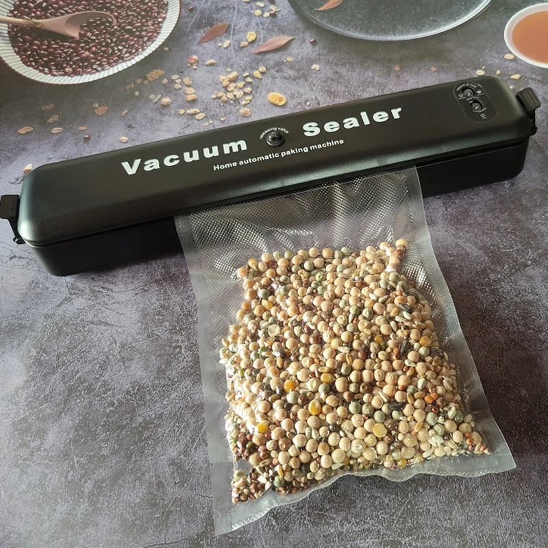 Kitchen Vacuum Sealer 220V/110V Automatic Commercial Packaging Machine Household Food Include 10Pcs Bags | Бытовая техника